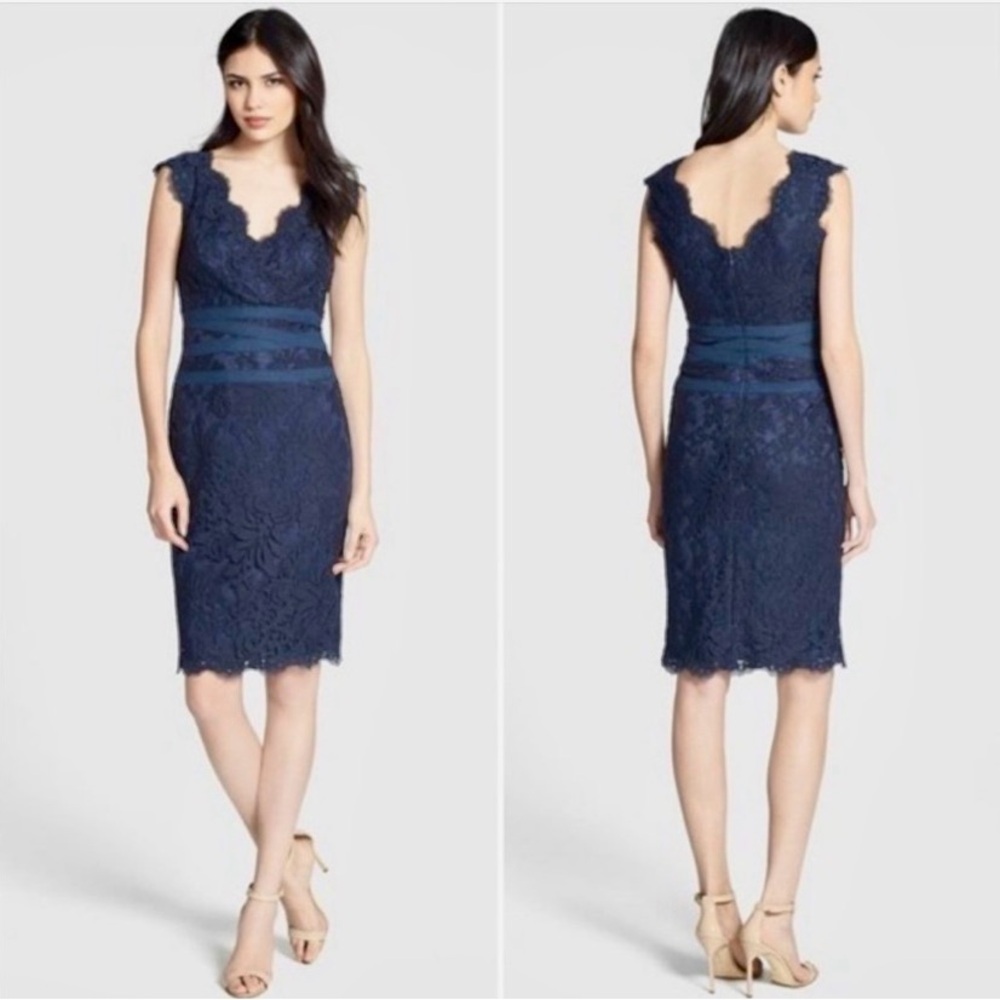 Tadashi Shoji Navy Lace Dress